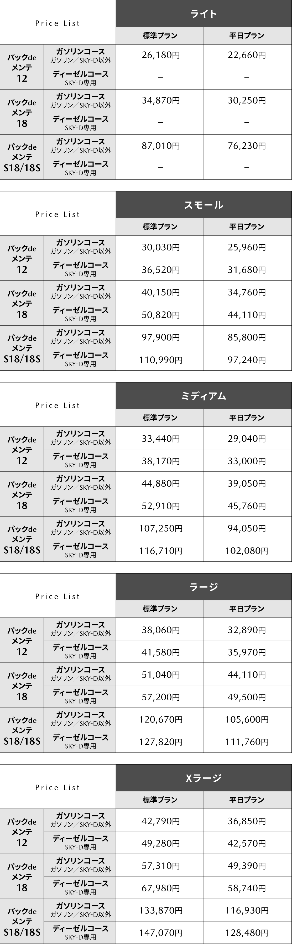 パックdeメンテ